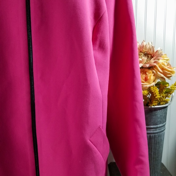 | dalia | pink modern duster coat - Picture 2 of 7
